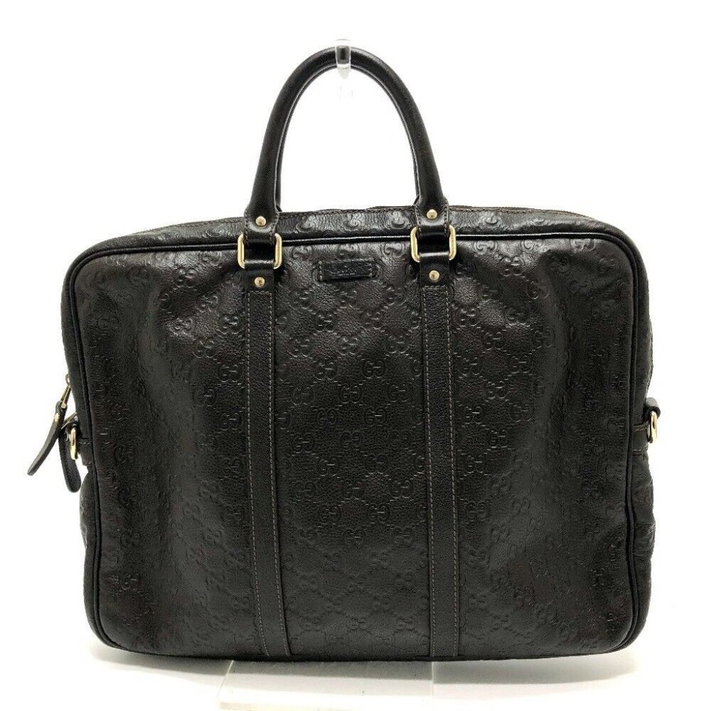 GUCCI 201480 Sima Line Hand Bag Business bag Briefcase